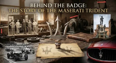 Maserati logo Behind the Badge