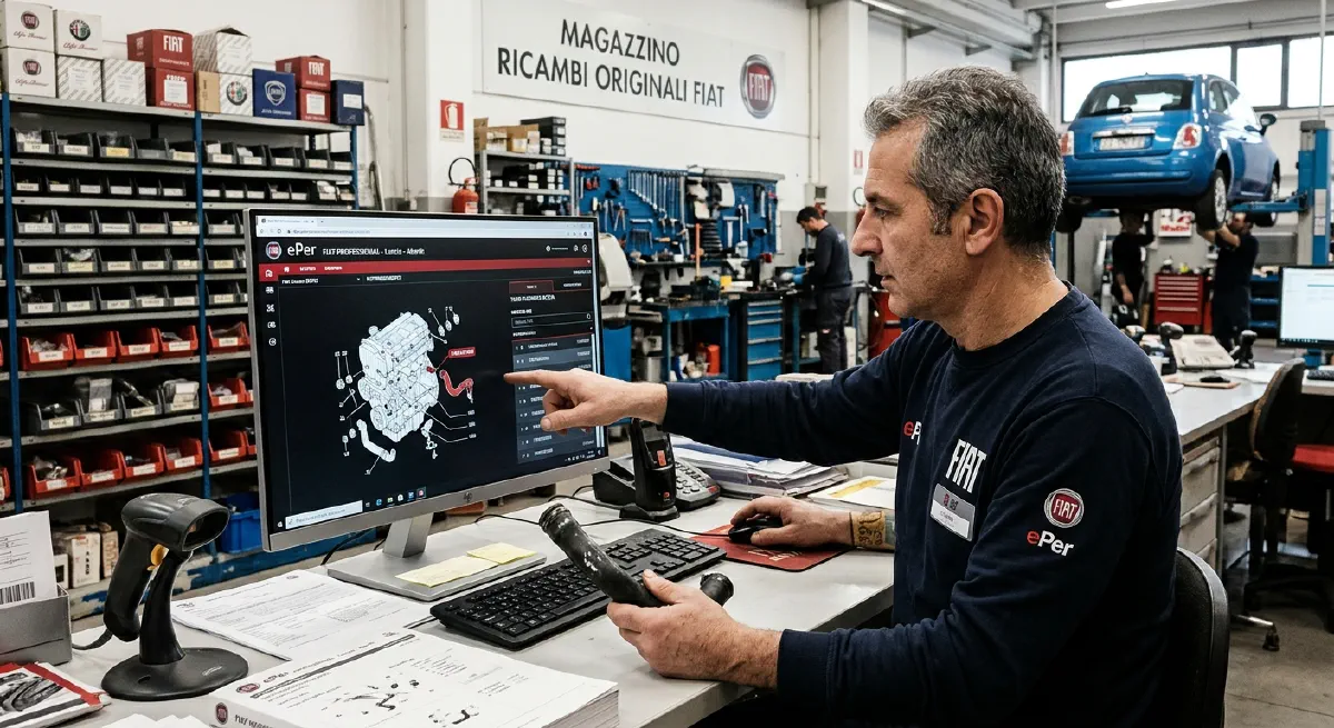 Luca finding parts in ePer in the workshop